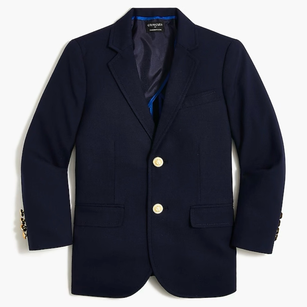 J. Crew Factory Navy Kids Legacy Blazer, Size 16